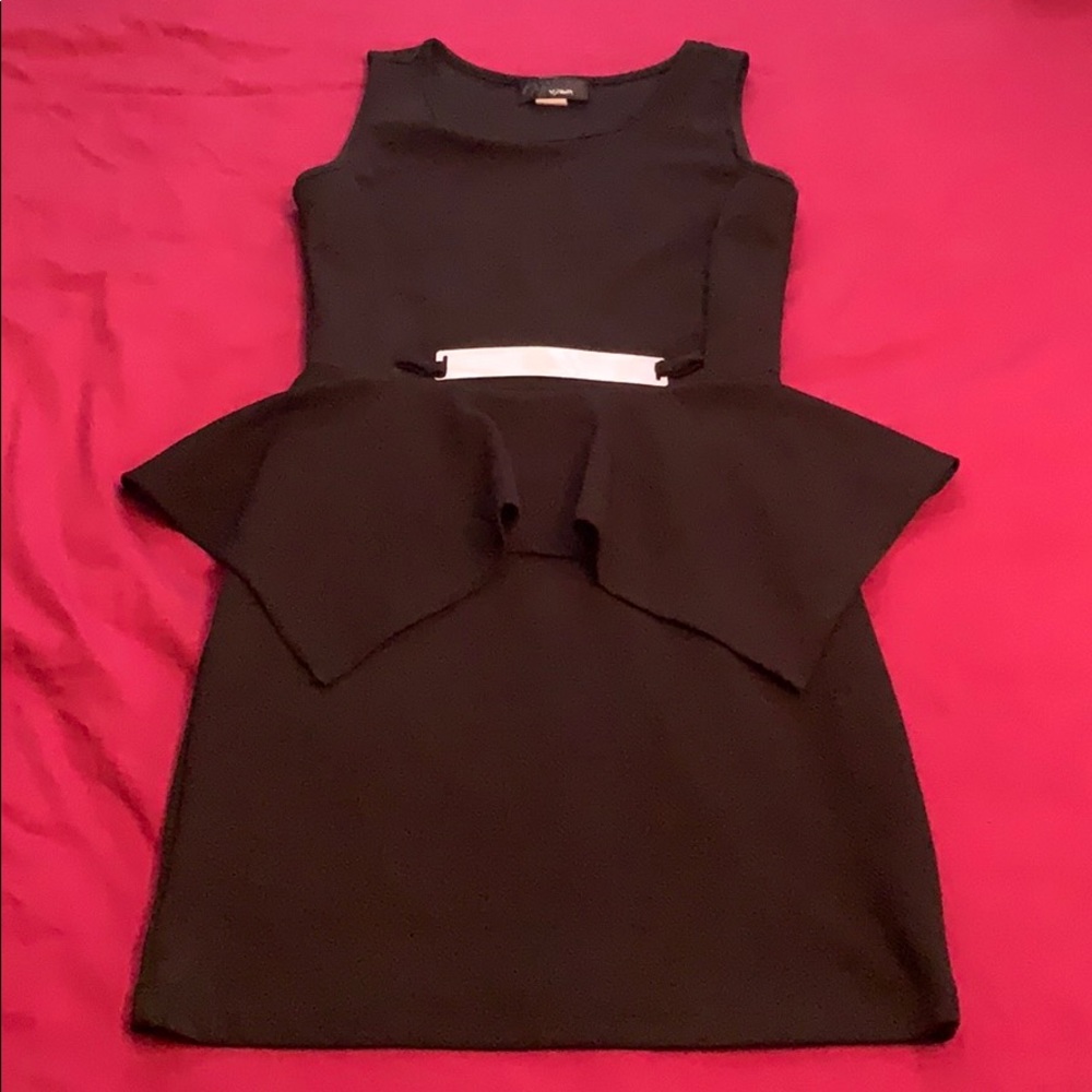 Little black peplum dress